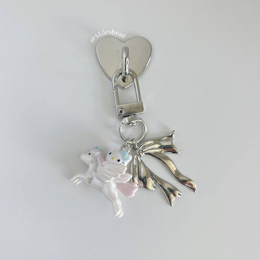 Flyhorse Kitty phone charm Keychain