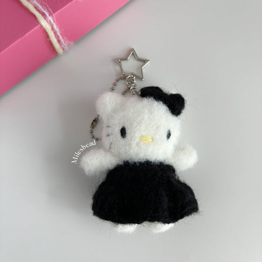 "Cosmic Couture Kitty Crochet Keychains"